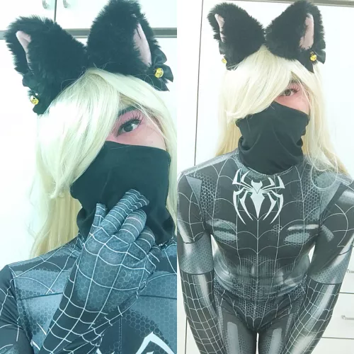 Catboy Spiderwoman💞Who's your favourite Marvel superhero?💞👉🏻👈🏻 by femboycuber