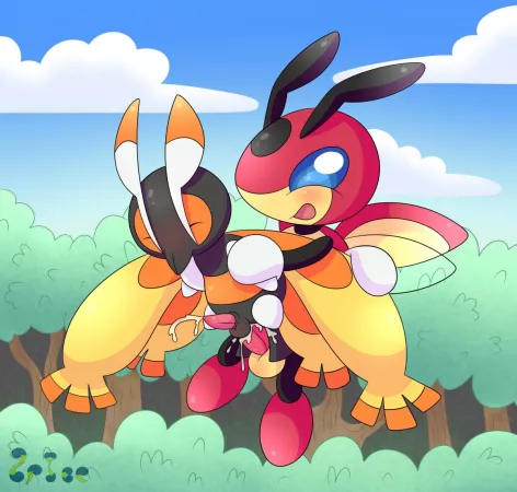 Catch them all challenge #166 - Ledian (Spice5400) by Red_Gaymer