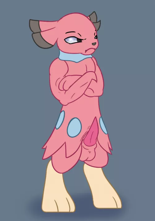 catch them all challenge #209 - Snubbull (posexe) by Red_Gaymer