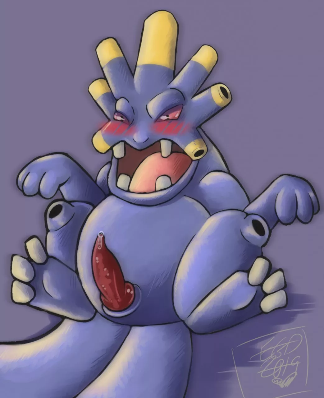 Catch them all challenge #295 - Exploud (Oil-Slick) posted by Red_Gaymer