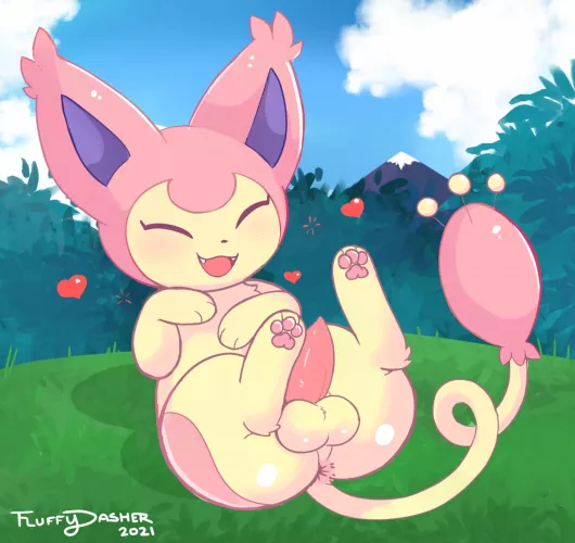 Catch them all challenge #300 - Skitty (fluffydasher) by Red_Gaymer