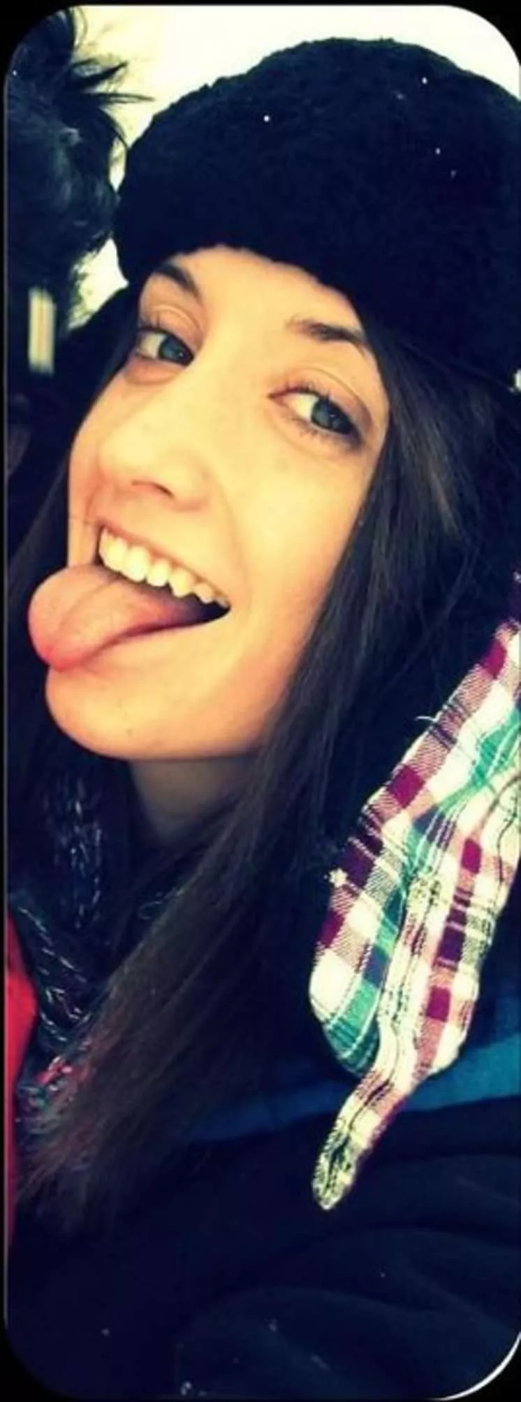 Catching Snow. I'm not her lol posted by TruamaTrekker