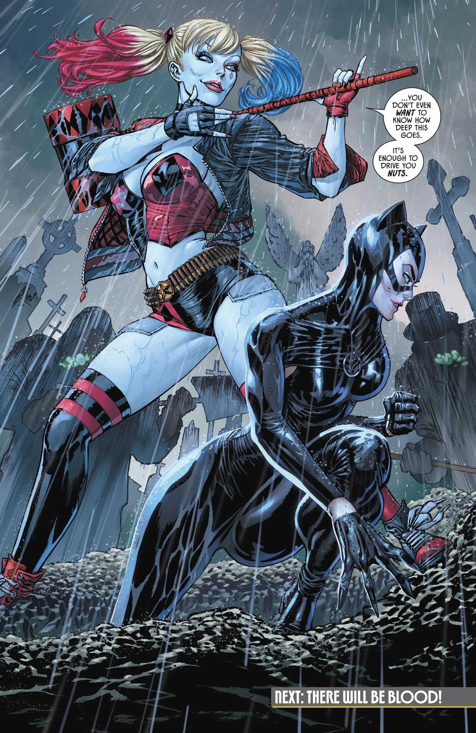 Catwoman and Harley Quinn [Batman #88] posted by sabhall12