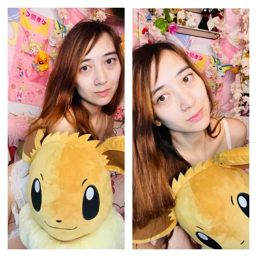 Caught a giant eevee! [F] by theholyromanempire42