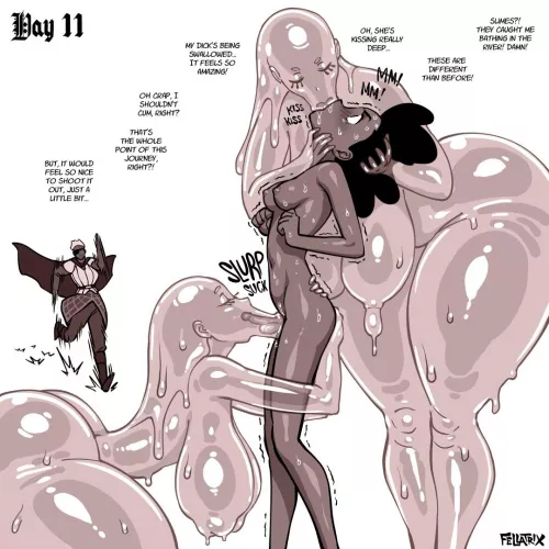 Caught by slime mothers (fellatrix) by ovaonce