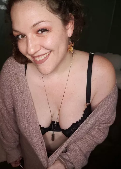 Caught in a sweaterdress malfunction and making it look good! by msstrawberriesncream