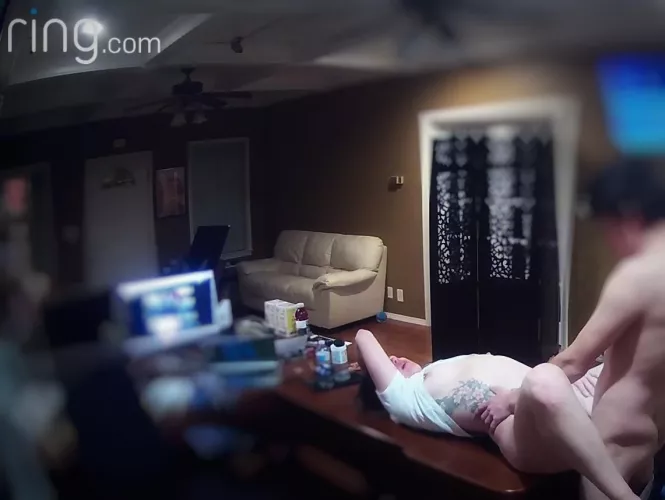 Caught my wife fucking our babysitter on my desk in my home office while I was away on business. by notcreative76