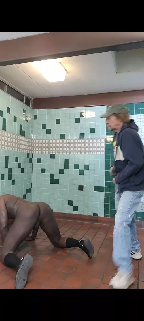 Caught showing my ass at the reststop 😁 by blkxxxhib