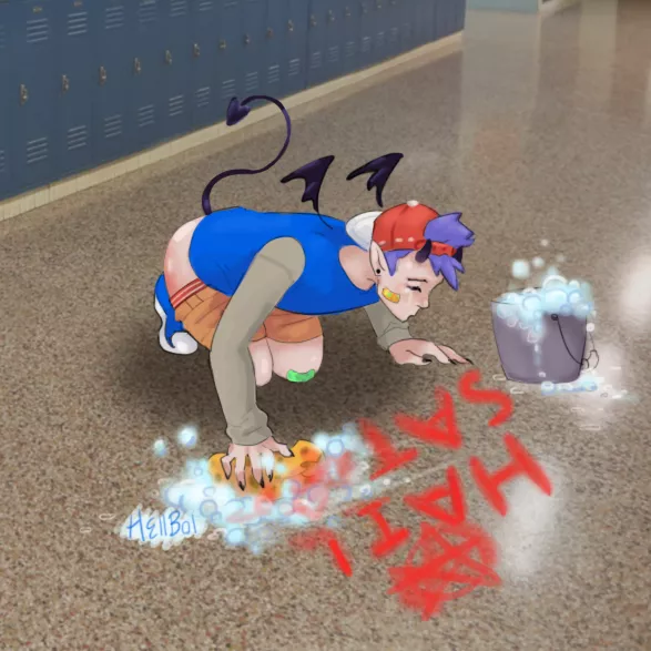 Caught vandal 🪀 posted by Hellboi_