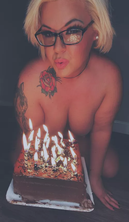 Celebrated my birthday in my birthday suit by Trixietrigger