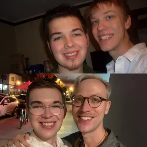 Celebrating 13 years together. Mild then and mild now! 🌈