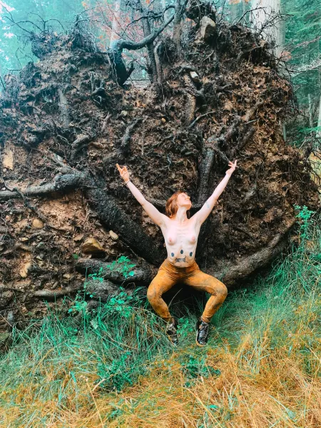 Celebrating my coexistence with creation 🌲✨ by jessicafoxblood