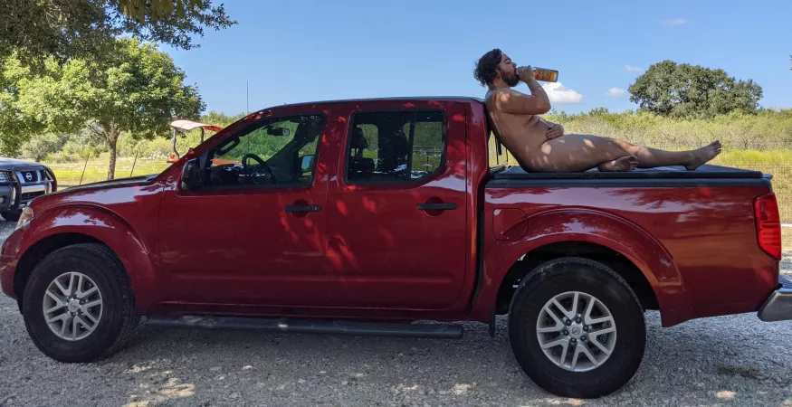 Celebrating my truck reaching 100,000 miles Texas Style by Gruncle-Sam