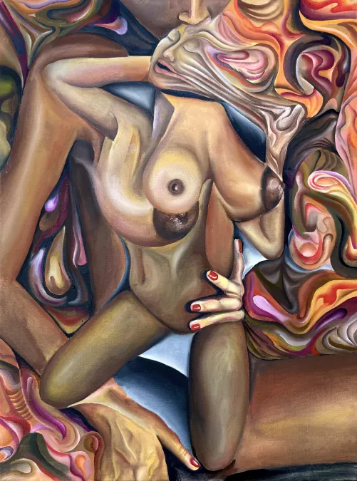 Center Of Attention, Najai Johnson, Oil On Canvas, 2021 by Naneepdf