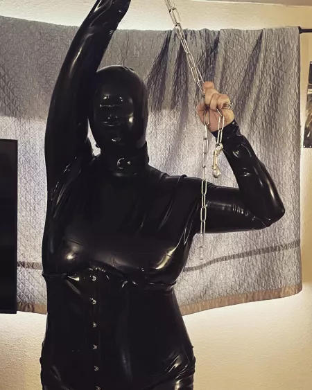 Chain me up please ☺️ by chaosbondage