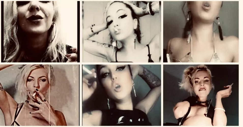 Chainsmoking alone, But always together 🖤 Do you have a lockdown friend you FaceTime to ChainSmoke with ??! by Hellizabeth-Suicide