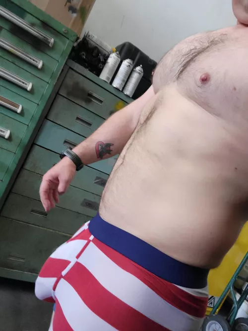 Changing after a workout. by operator4lyfe