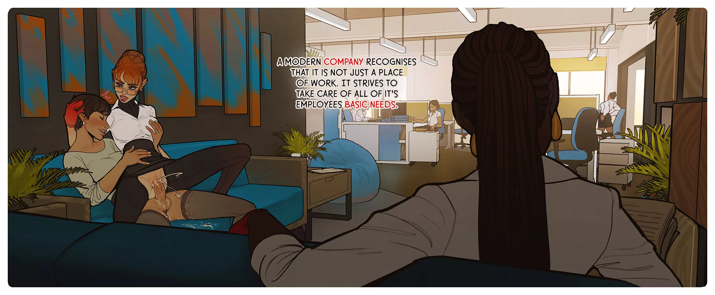 Charlene 2: Taking care of her fellow employees posted by Cartoonlad