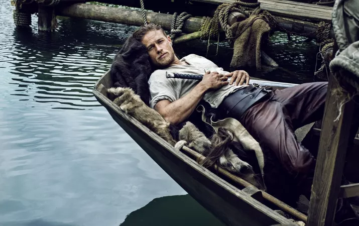 Charlie Hunnam being sexy with a sword by TwoMitesOnAPlum