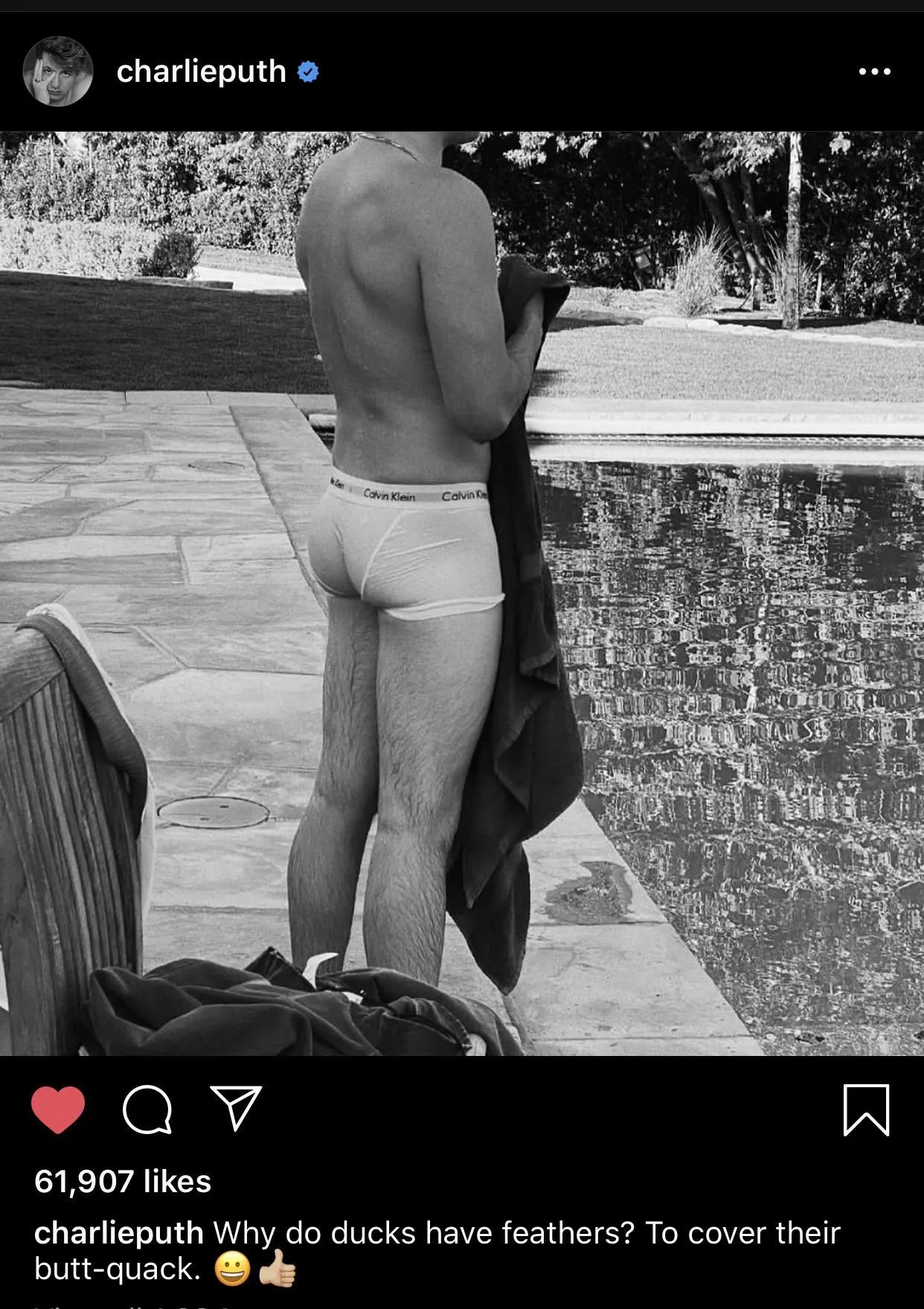 Charlie Puth *cheeky* posted by Tiger_dude