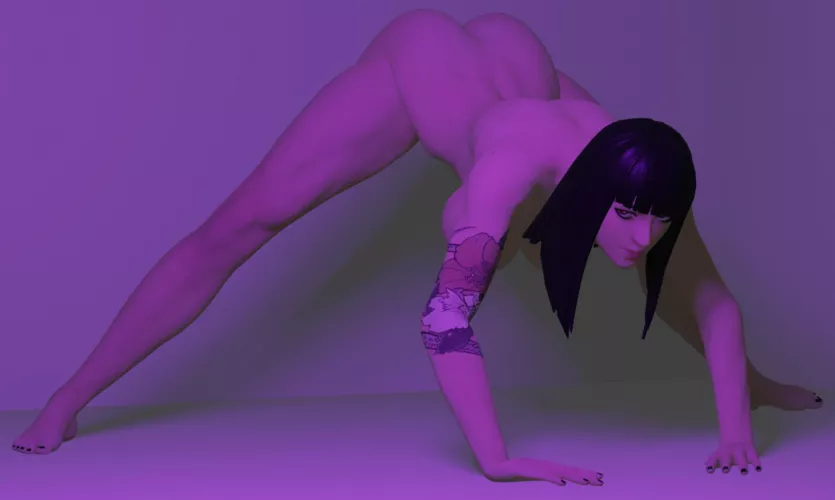 Charlotte tries the Jacko Challenge! (Model by @x_RedEyes on Twitter) this is my second creation ever on blender! Hope you like it :) by AdLive6420