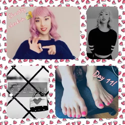 Chastity check-in 🔐: day 11 - a new subject of interest for me... watching guys jerk off knowing that I won’t be able to myself for the foreseeable future 😬 by Jessi_Kim_XOXO