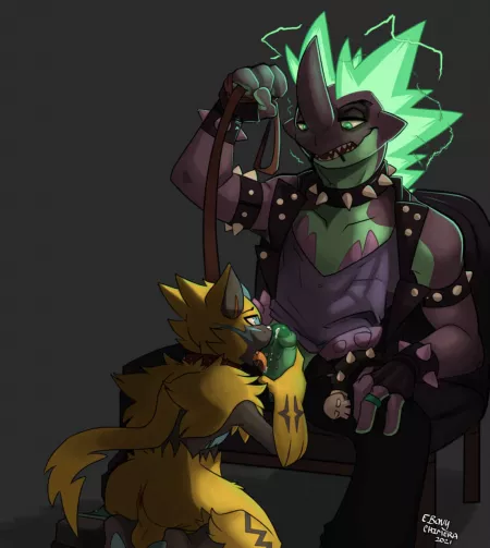 Chaz's New Toy (Kayla-Na) by TangentYoshi