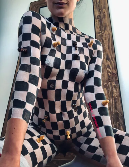 Checkmate 😈 (self body paint) by -mmmaria-
