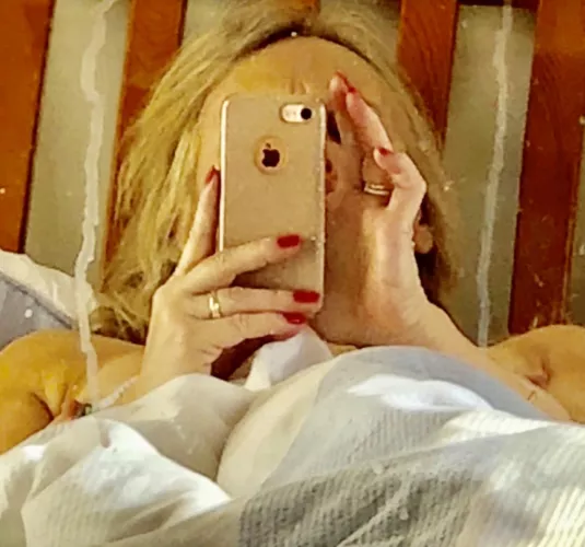 Cheeky Nipple selfie. The mirror needs a clean xxx by Ellee1965