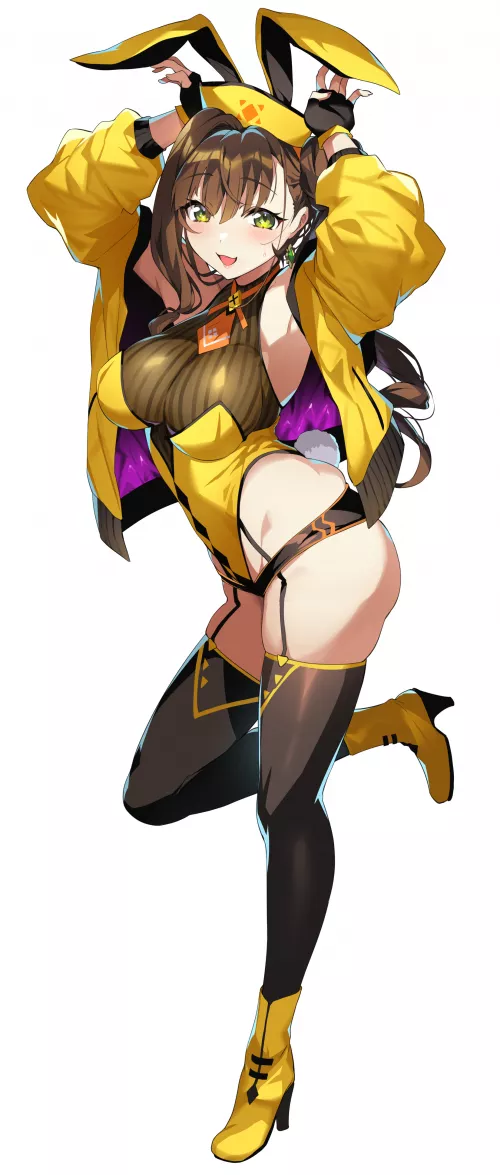 Cheerful Bunny Girl (oshirase_gan) by konosubaa002