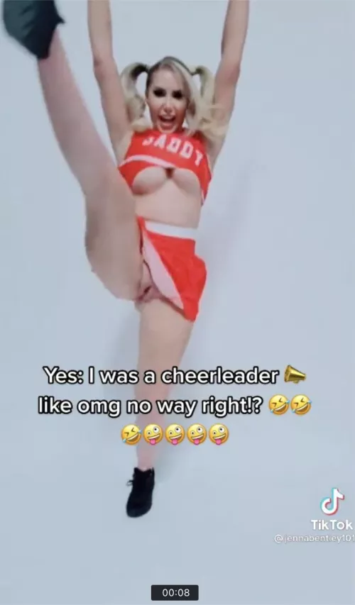 Cheerleader kitty on my FYP by Hooligan666