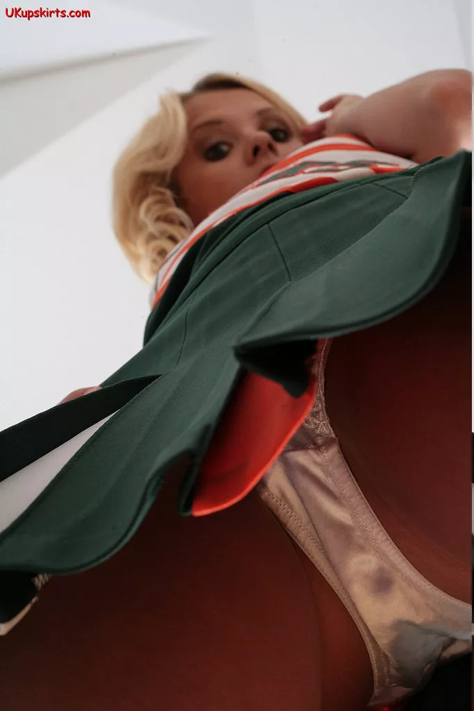Cheerleader Rachael Victoria - Satin Panties Upskirt posted by Saweb1234