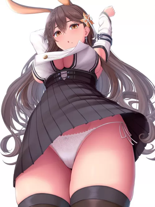 Chikuma flashing panties [Azur Lane] by Rihonin