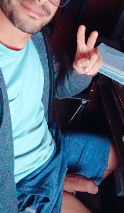 Chill at work. My uncut meat wanna breath 😜🍆 [29] by supertwentyfive