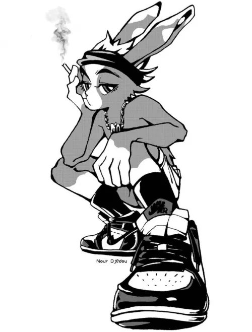 Chillin bunbun~ (art by me @nourdjedou) by hirondellegouda