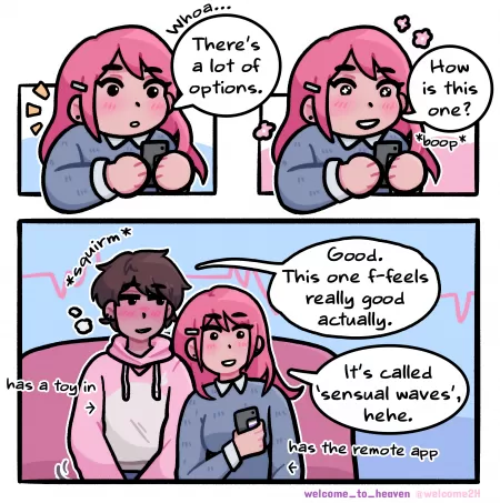 Chilling and testing out their new remote controlled vibrator together 🌸 by Welcome_To_heaven