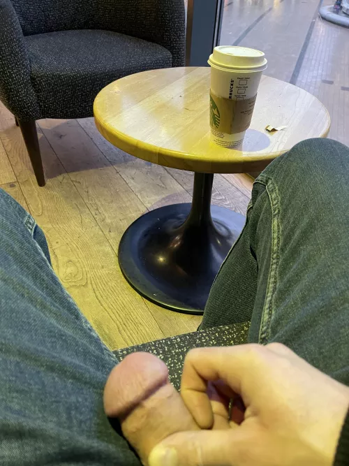 Chilling out with my coffee in Starbucks by smyth2010