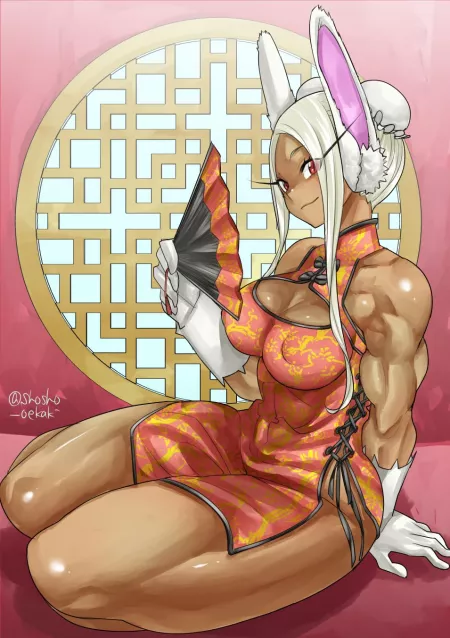 China Dress Mirko (@shosho_oekaki) [My Hero Academia] by elee0228