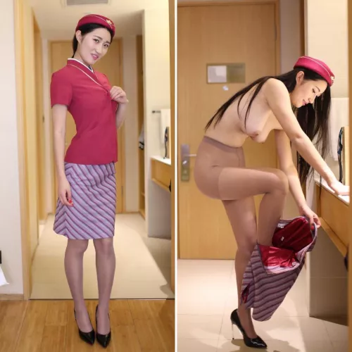 Chinese flgiht attendant by juvenileruin