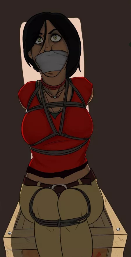 Chloe Frazer bound and gagged (Tightly-Doodles) [Uncharted] by Larson4220424