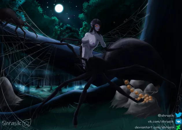 Chloe laying her eggs by ScrimshawSnuffer