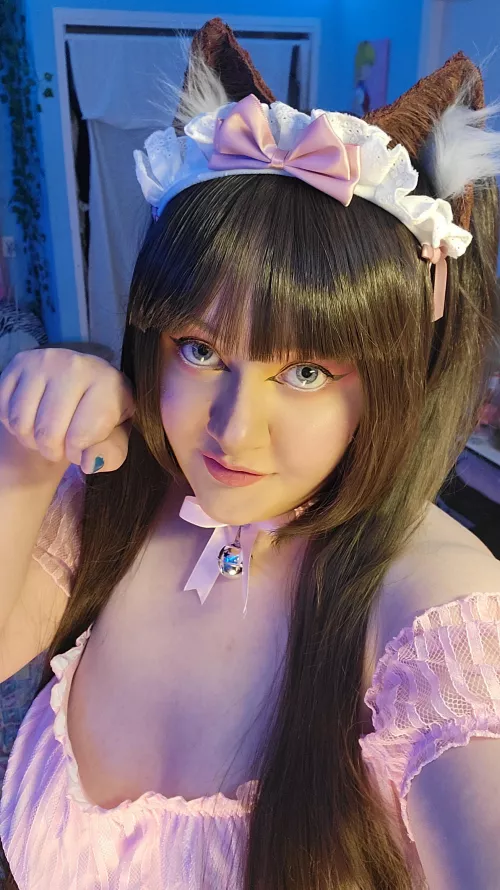 chocola loves her master!!! yes she does! by DeardotDawn