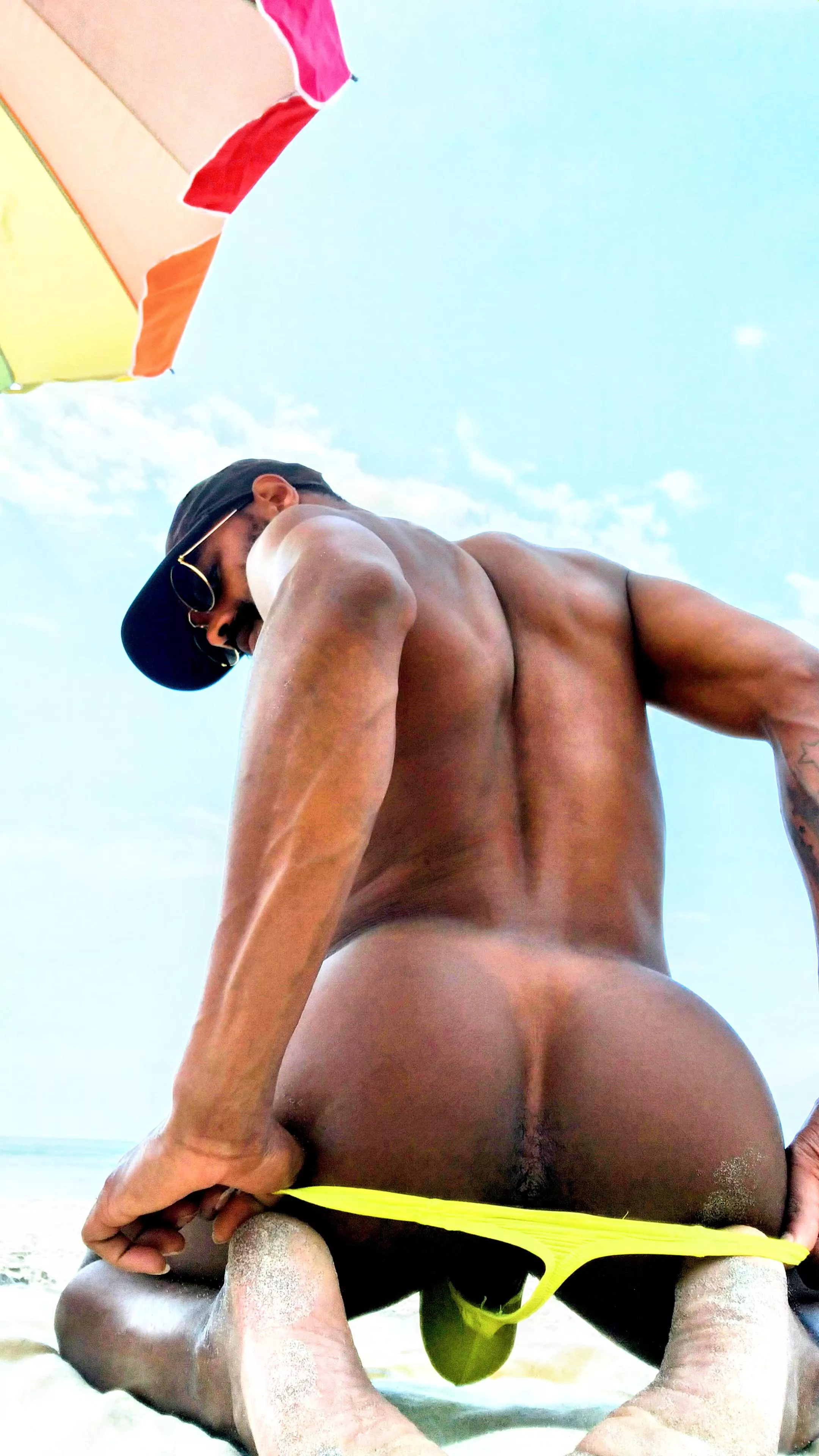 Chocolate Cake on the beach 😎✨ posted by CaliJockBoi