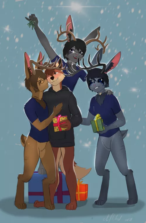 Christmas commission for me and my MPD boyfriend by Alyon4k by Edward_Boss