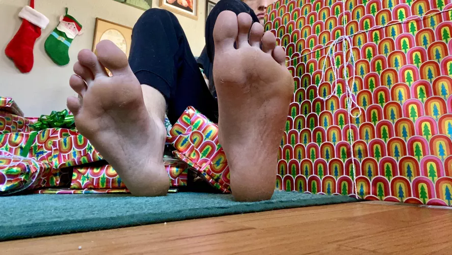 Christmas Eve…all my presents are wrapped expect yours. by BlondeBoyFoot