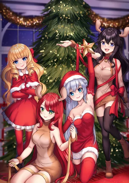 Christmas Harem by rioasd