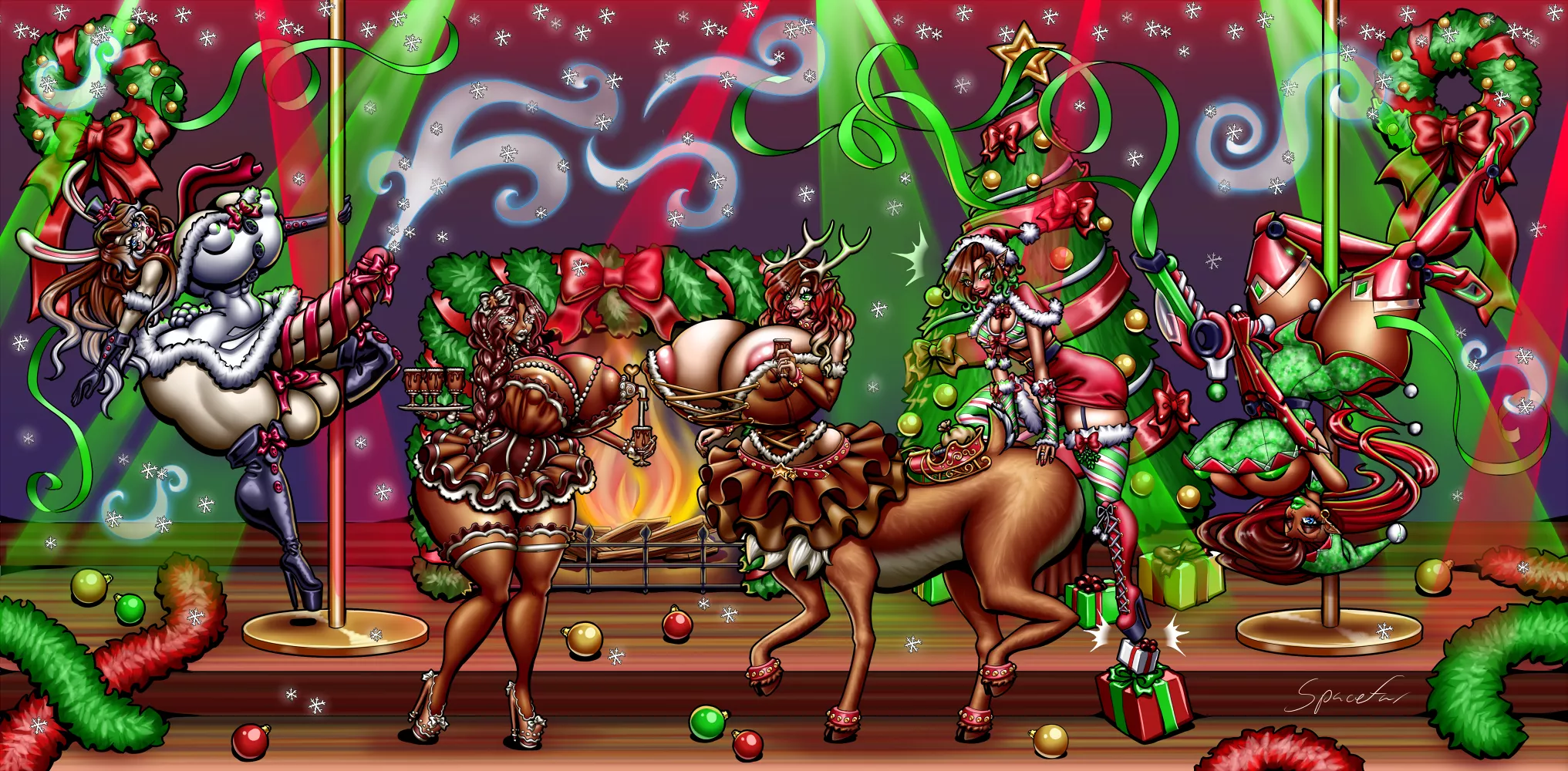 Christmas stripper party b spacefur posted by RepresentativePlace5