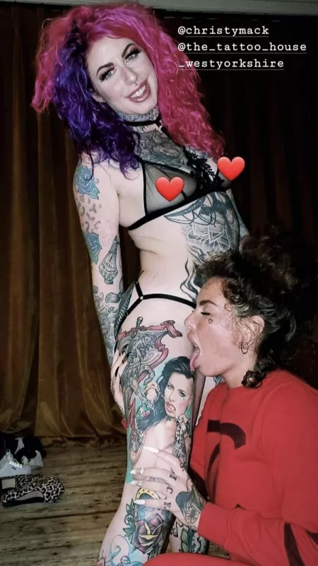 Christy licking herself by LoyceButterfly