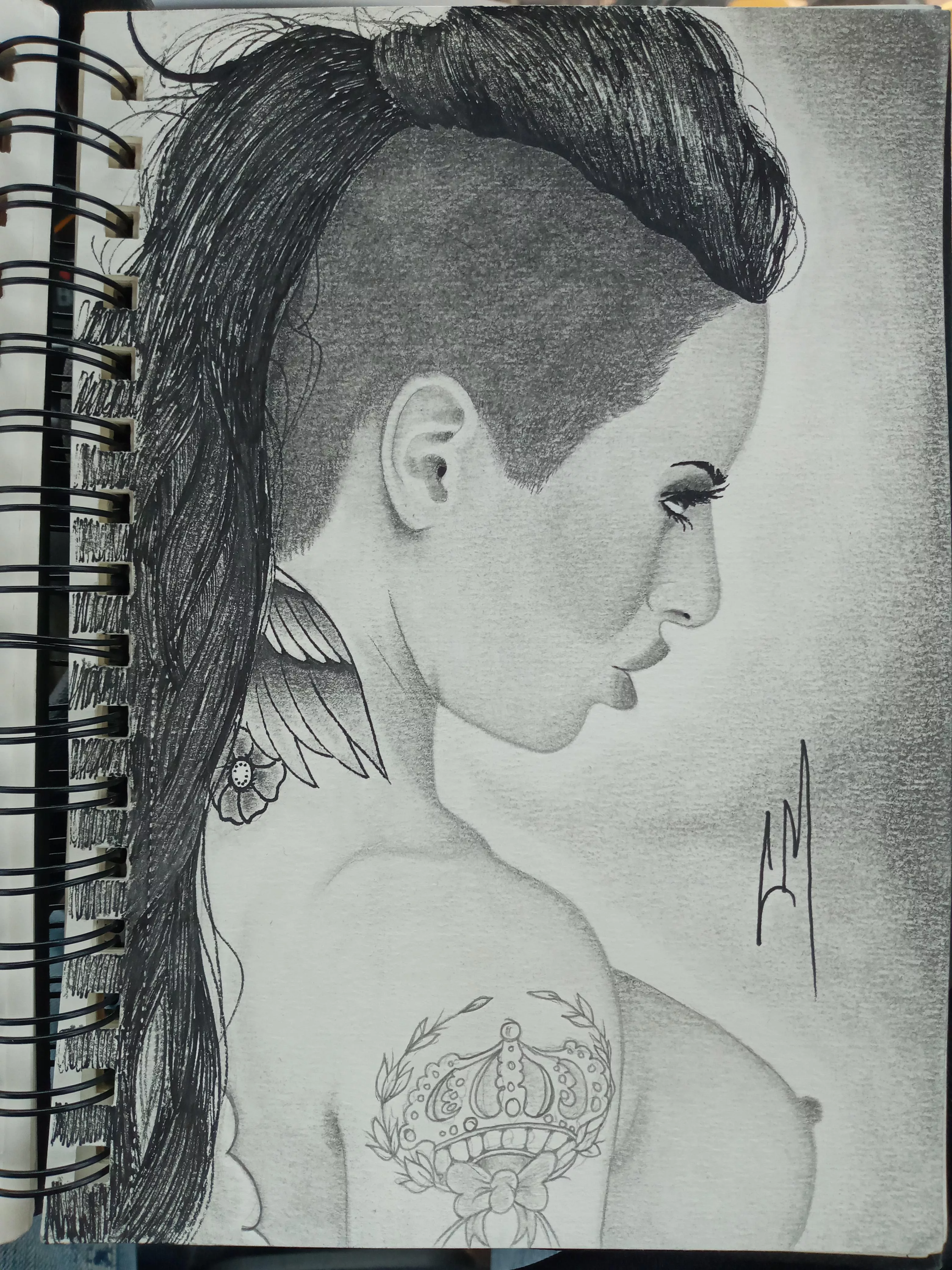 Christy Mack drawing i made at work the other day posted by SirChanceMan