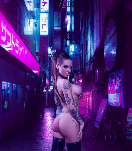 Christy Mack in Night City pt. 2 by Nyhor